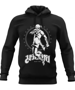 XMARTIAL Streetwear & Athletics Skull Man Kick Muay Thai Hoodie And Joggers