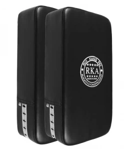 XMARTIAL 2 Pcs Black Barricade Muay Thai Pads Muay Thai Gear