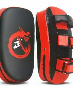 XMARTIAL 2 Pcs Red Black Target Muay Thai Pads