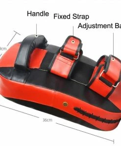 XMARTIAL 2 Pcs Red Black Target Muay Thai Pads 9 XMARTIAL 2 Pcs Red Black Target Muay Thai Pads