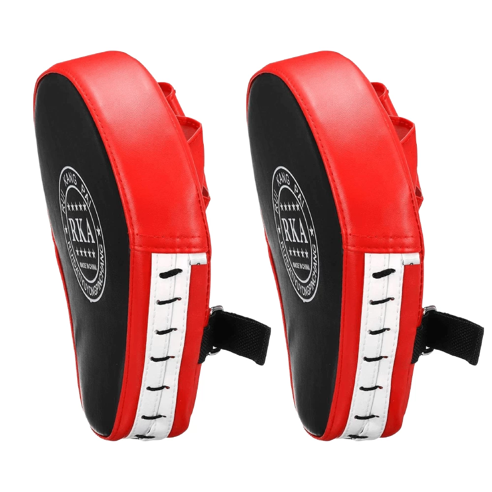 XMARTIAL 2 Pcs Red Training Muay Thai Pads Less Than $35 3 XMARTIAL 2 Pcs Red Training Muay Thai Pads Less Than $35