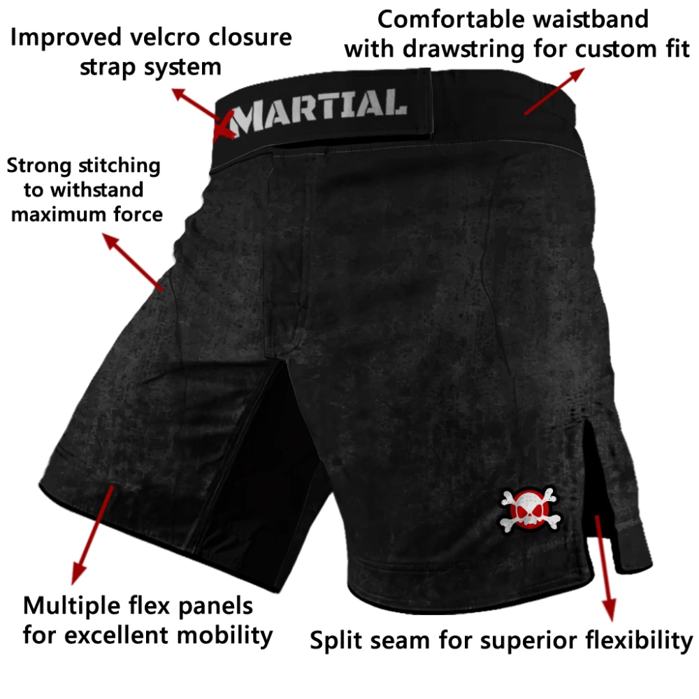 XMARTIAL Accent Minimalist Hybrid BJJ/MMA Shorts 4 XMARTIAL Accent Minimalist Hybrid BJJ/MMA Shorts