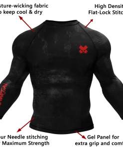XMARTIAL Accent Minimalist Rash Guard Rash Guards