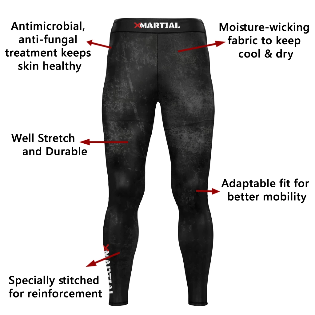 XMARTIAL Compression Pants Accent Minimalist Spats 4 XMARTIAL Compression Pants Accent Minimalist Spats