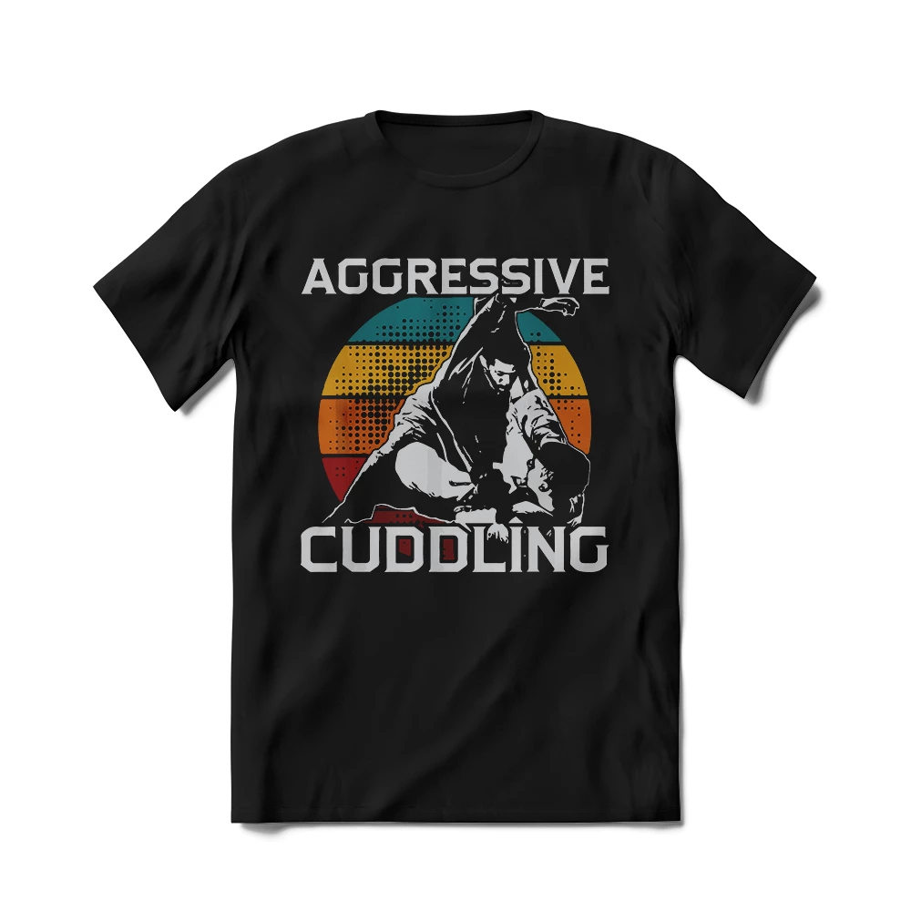 XMARTIAL BJJ Gear Aggressive Cuddling BJJ T-Shirt 3 XMARTIAL BJJ Gear Aggressive Cuddling BJJ T-Shirt