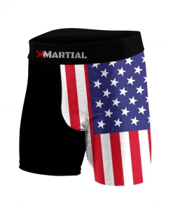 XMARTIAL American Warrior BJJ/MMA Compression Shorts