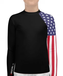 XMARTIAL American Warrior Kids Rash Guard