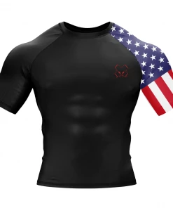 XMARTIAL American Warrior Shortsleeve Rash Guard Rash Guards