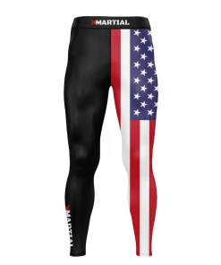 XMARTIAL Compression Pants American Warrior Spats