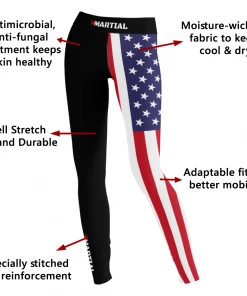 XMARTIAL American Warrior Women’s Spats Compression Pants