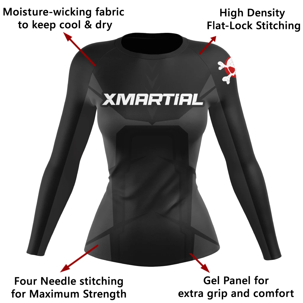 XMARTIAL Rash Guards Armor Women's Rash Guard 7 XMARTIAL Rash Guards Armor Women's Rash Guard