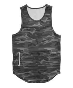 XMARTIAL Gray Army Camouflage Tank Top Streetwear & Athletics