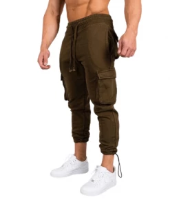 XMARTIAL Rambo Olive Cargo Joggers