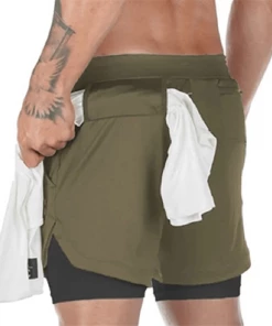XMARTIAL Army Green Ultra Pro 2-in-1 Shorts Less Than $35