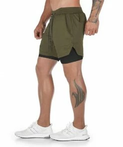 XMARTIAL Army Green Ultra Pro 2-in-1 Shorts Less Than $35
