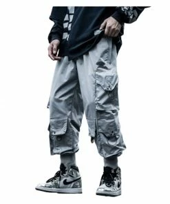XMARTIAL Ash Gray Cargo Joggers Streetwear & Athletics 8 XMARTIAL Ash Gray Cargo Joggers Streetwear & Athletics