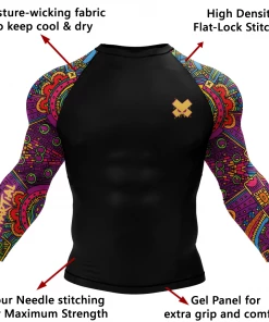 XMARTIAL Rash Guards Aztec Rash Guard