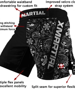 XMARTIAL Bandana Hybrid BJJ/MMA Shorts