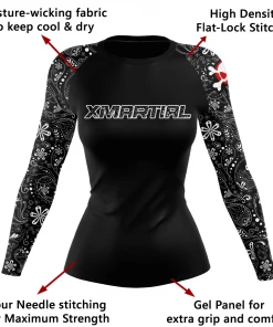 XMARTIAL Rash Guards Bandana Women's Rash Guard