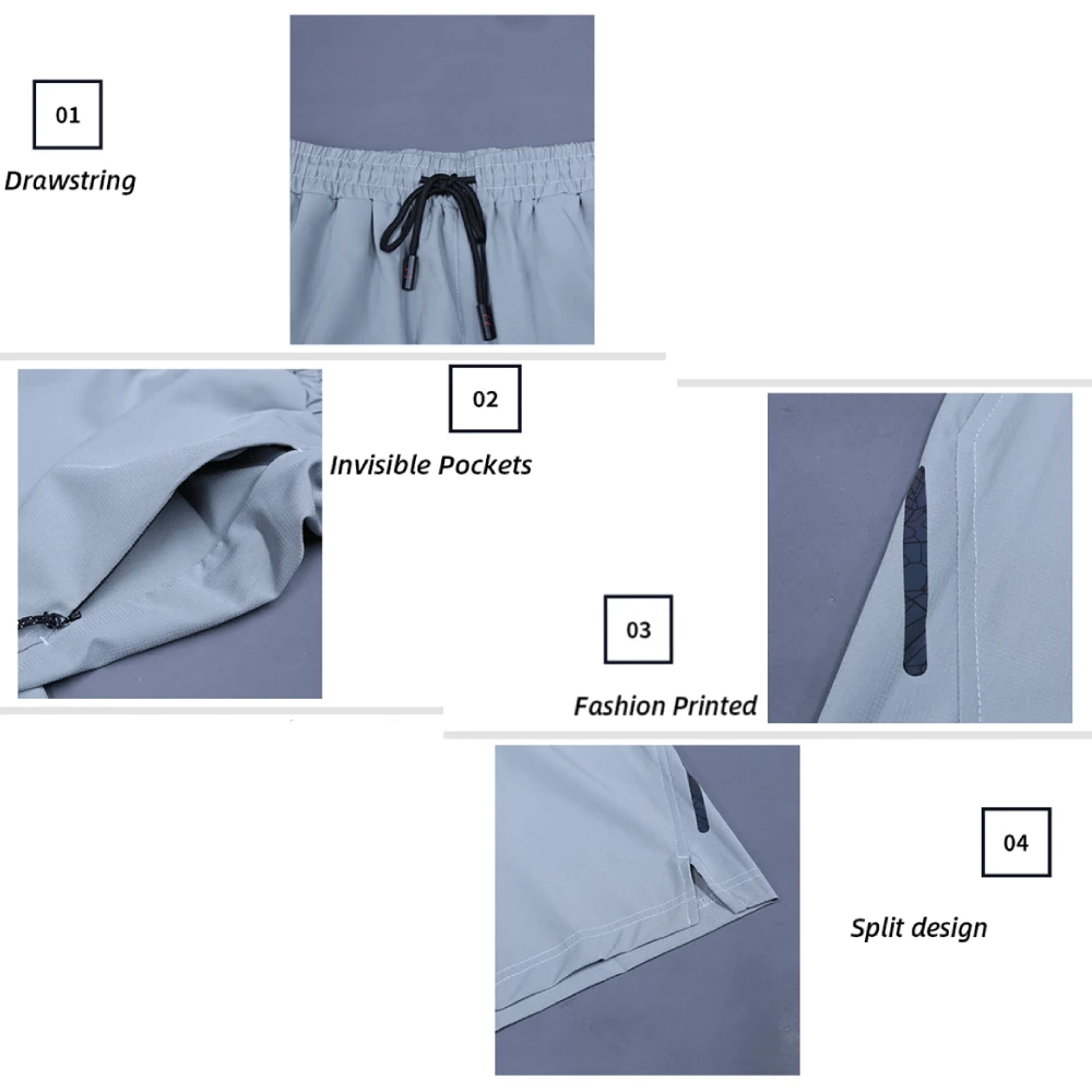 XMARTIAL Gray Performance Running Shorts Less Than $35 4 XMARTIAL Gray Performance Running Shorts Less Than $35