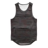 XMARTIAL Black Army Camouflage Tank Top