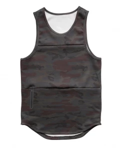 XMARTIAL Black Army Camouflage Tank Top