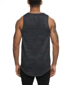 XMARTIAL Black Army Camouflage Tank Top