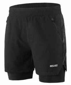 XMARTIAL Black Dry Fit Running Shorts