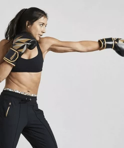 XMARTIAL Black Gold Pro Muay Thai Boxing Gloves