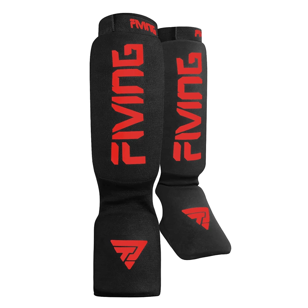 XMARTIAL Muay Thai Shin Guards Black Red Battle Forge Shin Guards 4 XMARTIAL Muay Thai Shin Guards Black Red Battle Forge Shin Guards