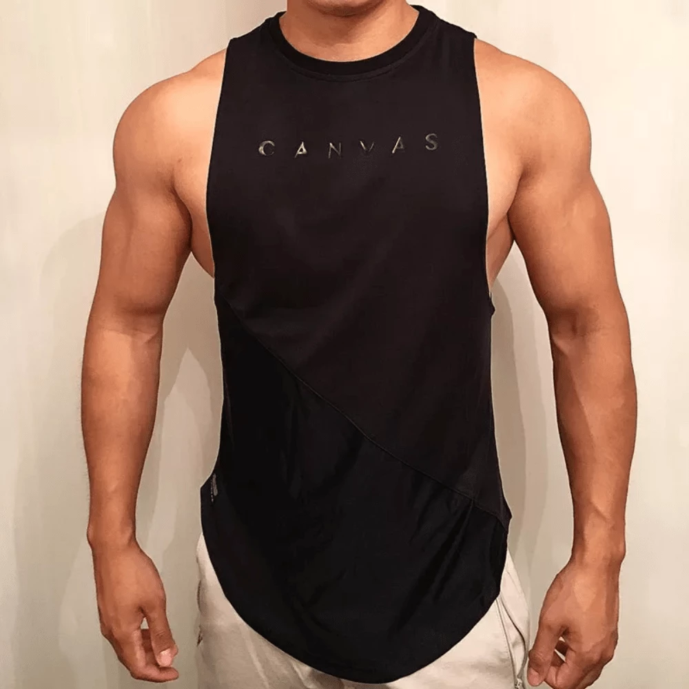 XMARTIAL Streetwear & Athletics Black Running Fit Tank Top 4 XMARTIAL Streetwear & Athletics Black Running Fit Tank Top