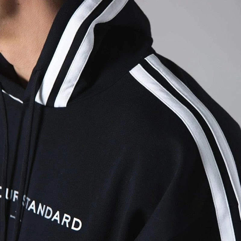 XMARTIAL Black Side Striped Hoodies Joggers 6 XMARTIAL Black Side Striped Hoodies Joggers