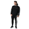 XMARTIAL Black Side Striped Hoodies Joggers 1 XMARTIAL Black Side Striped Hoodies Joggers