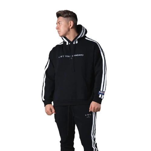 XMARTIAL Black Side Striped Hoodies Joggers 5 XMARTIAL Black Side Striped Hoodies Joggers