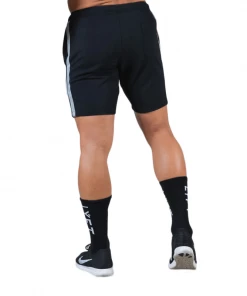 XMARTIAL Black Side Striped Shorts