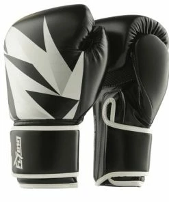 XMARTIAL Black Silver Pro Muay Thai Boxing Gloves Muay Thai Gear