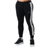 XMARTIAL Black Striped Joggers