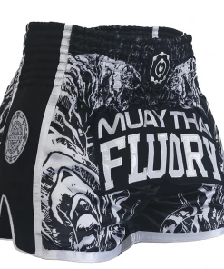 XMARTIAL MMA Shorts Black Tiger Muay Thai Shorts
