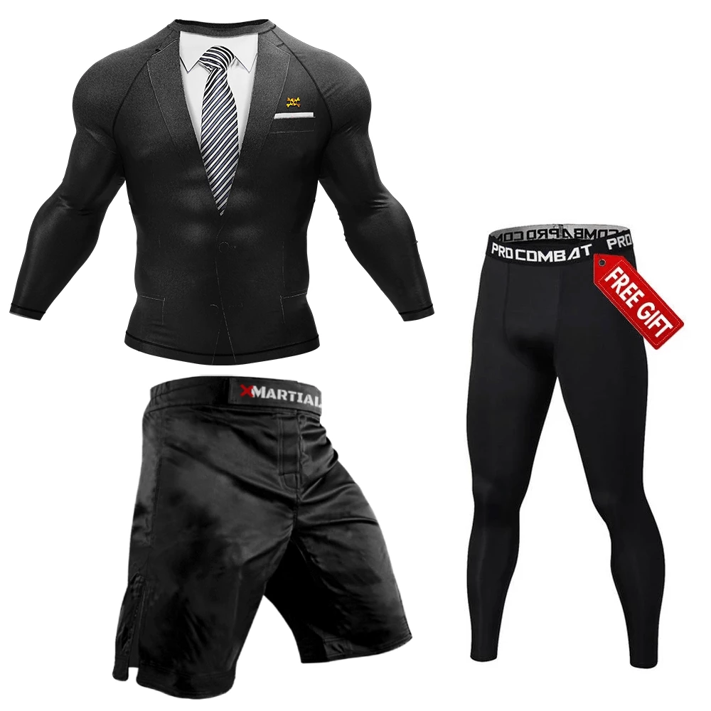 XMARTIAL Black Tuxedo Fightwear Bundle 6 XMARTIAL Black Tuxedo Fightwear Bundle