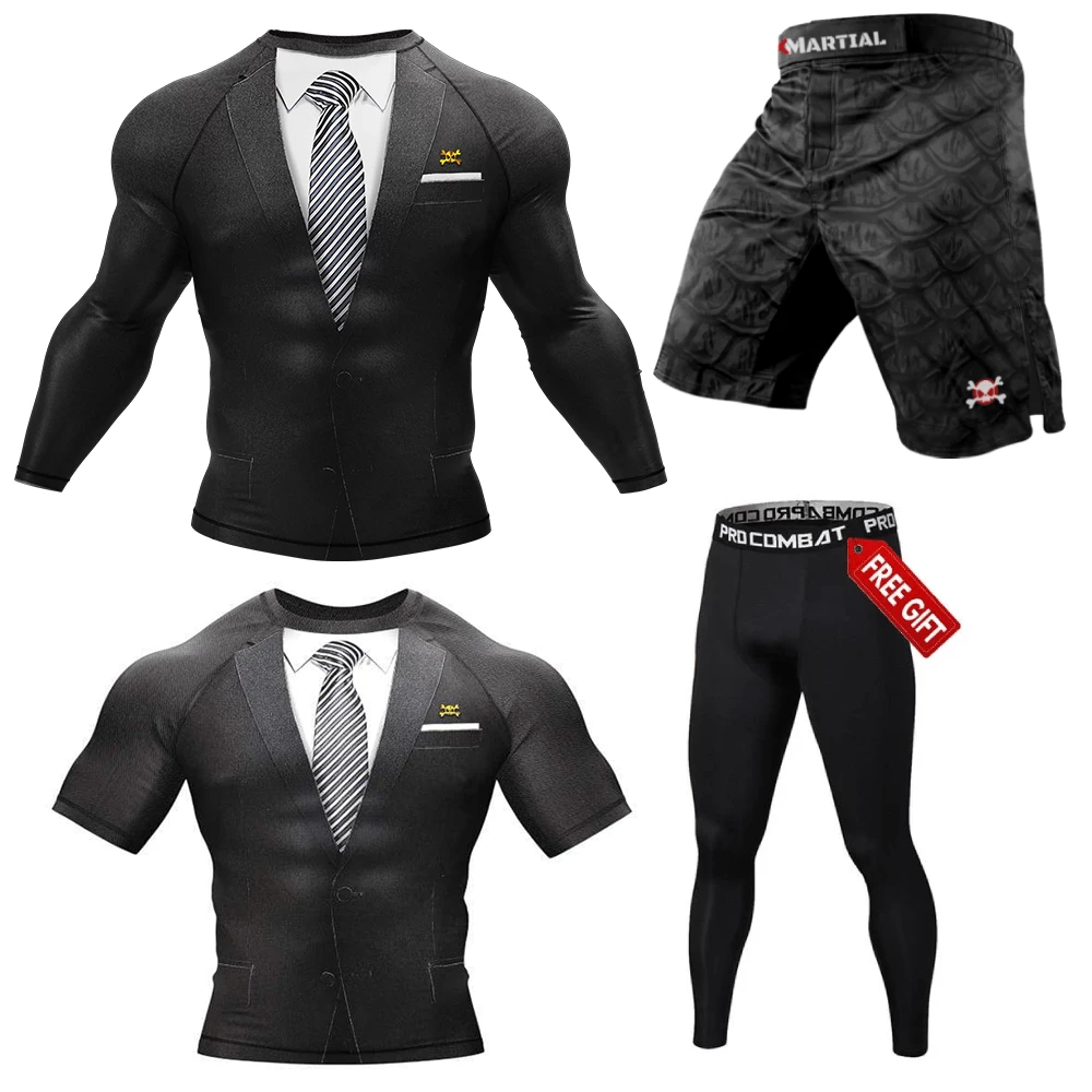XMARTIAL Black Tuxedo Fightwear Bundle 8 XMARTIAL Black Tuxedo Fightwear Bundle