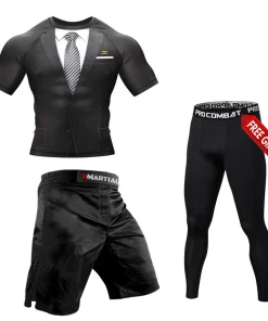 XMARTIAL Black Tuxedo Fightwear Bundle 16 XMARTIAL Black Tuxedo Fightwear Bundle
