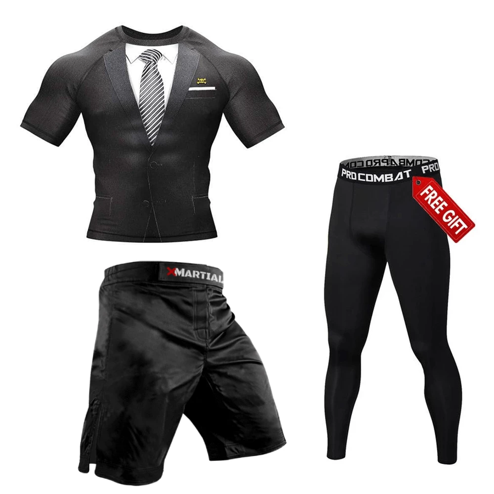 XMARTIAL Black Tuxedo Fightwear Bundle 5 XMARTIAL Black Tuxedo Fightwear Bundle