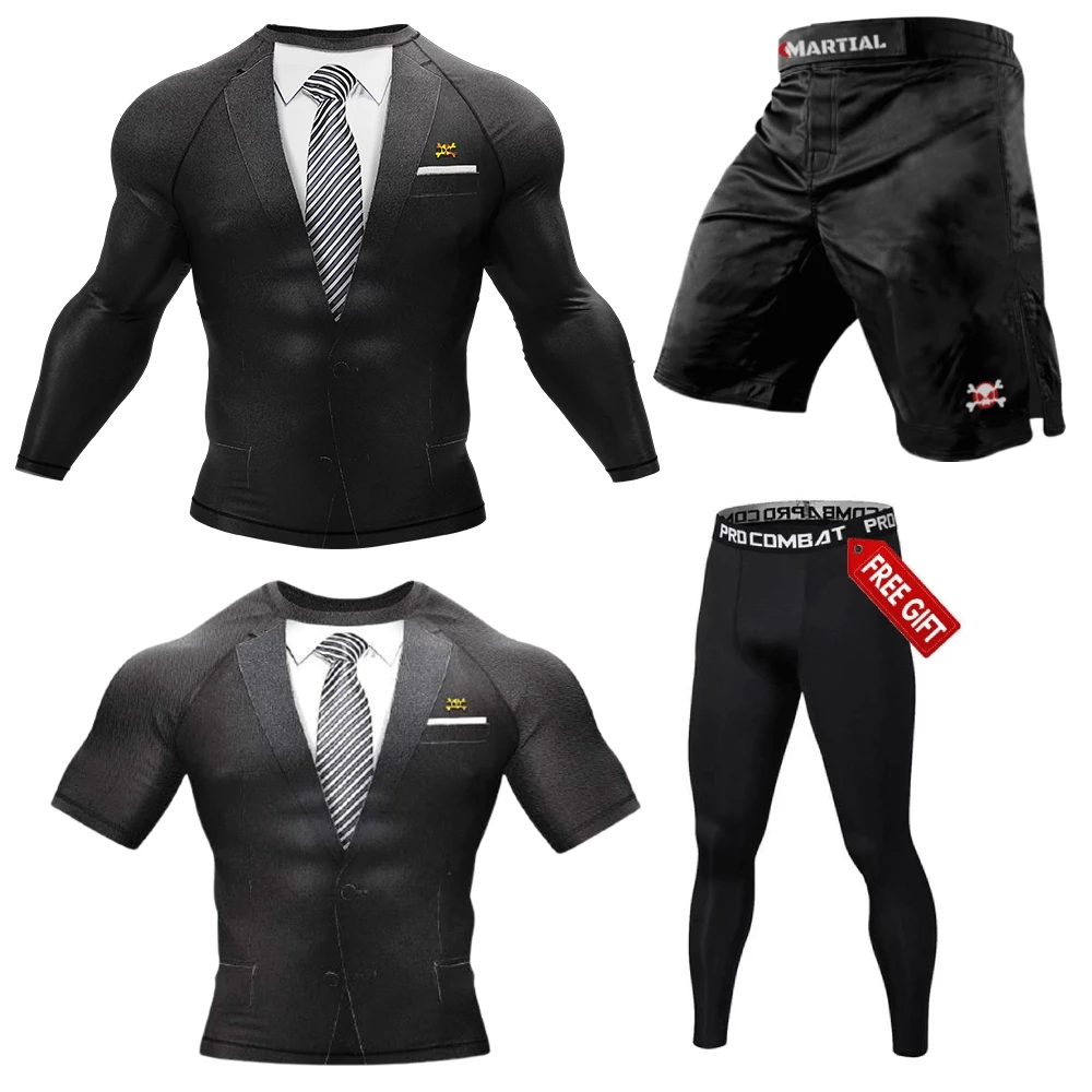XMARTIAL Black Tuxedo Fightwear Bundle 4 XMARTIAL Black Tuxedo Fightwear Bundle