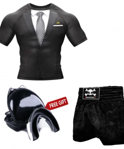 XMARTIAL Black Tuxedo Muay Thai Gear
