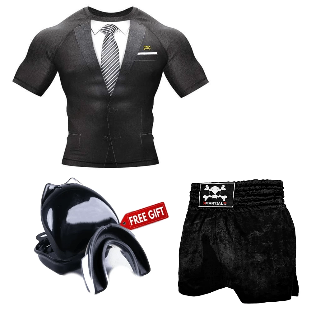 XMARTIAL Black Tuxedo Muay Thai Gear 3 XMARTIAL Black Tuxedo Muay Thai Gear