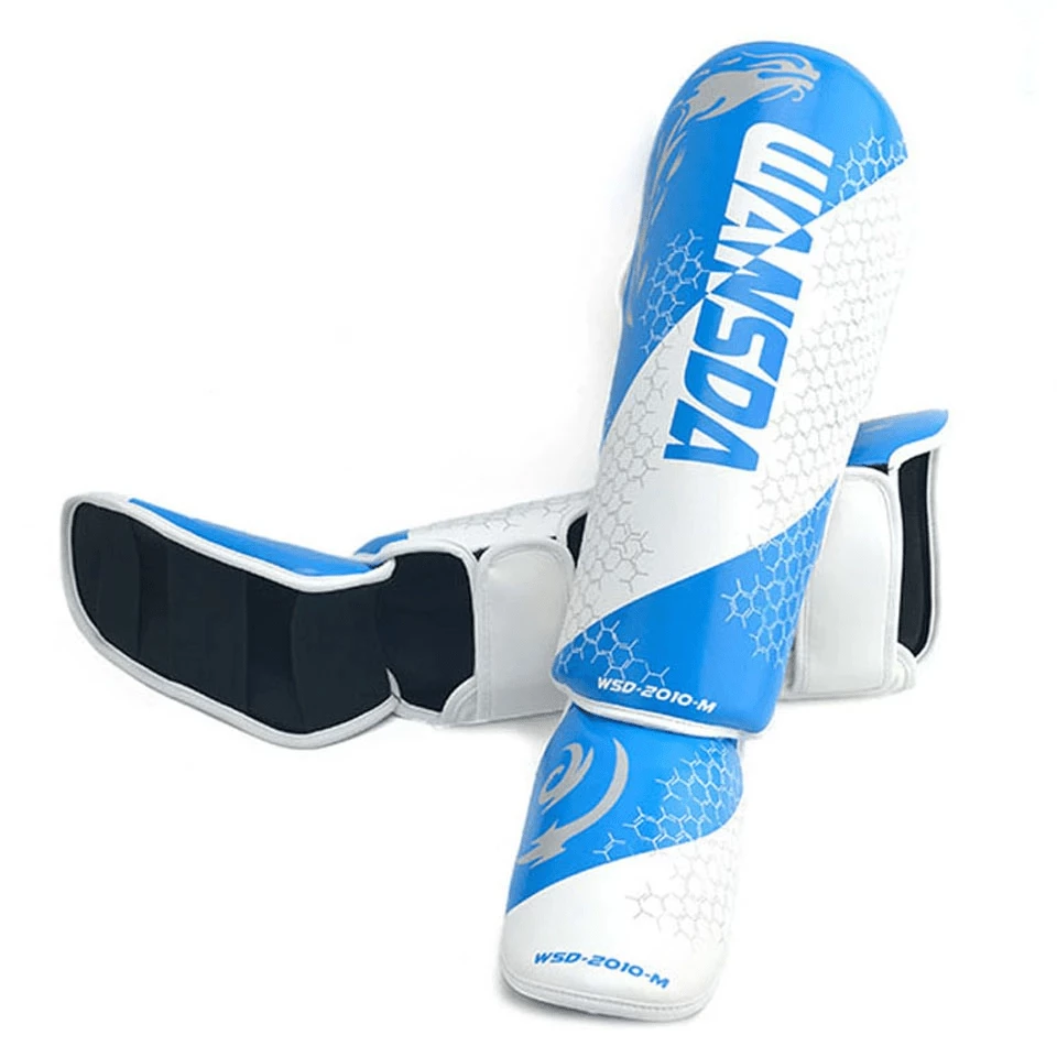 XMARTIAL Blue Combat Muay Thai Shin Guards 4 XMARTIAL Blue Combat Muay Thai Shin Guards