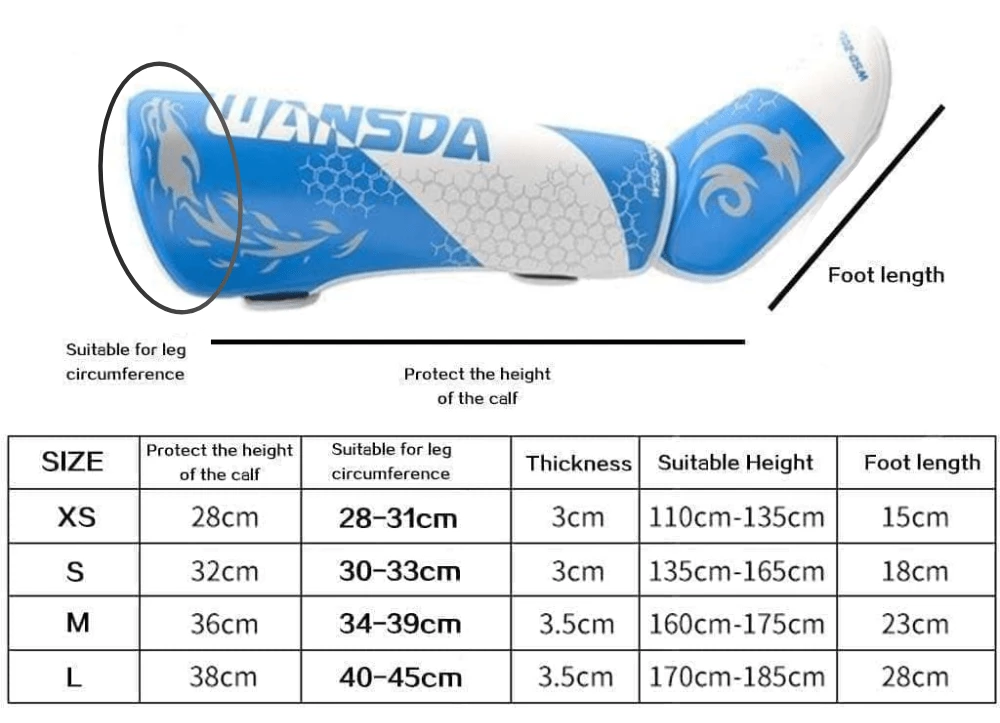 XMARTIAL Blue Combat Muay Thai Shin Guards 6 XMARTIAL Blue Combat Muay Thai Shin Guards