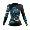 XMARTIAL Blue Dragon Women’s Rash Guard Rash Guards