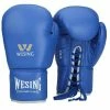 XMARTIAL Blue Ground And Pound Lace Boxing Gloves