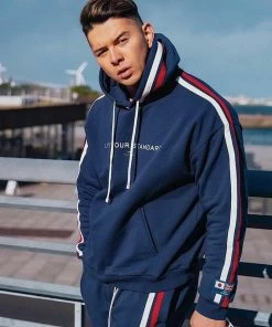 XMARTIAL BJJ Gear Blue Side Striped Hoodies Joggers 13 XMARTIAL BJJ Gear Blue Side Striped Hoodies Joggers